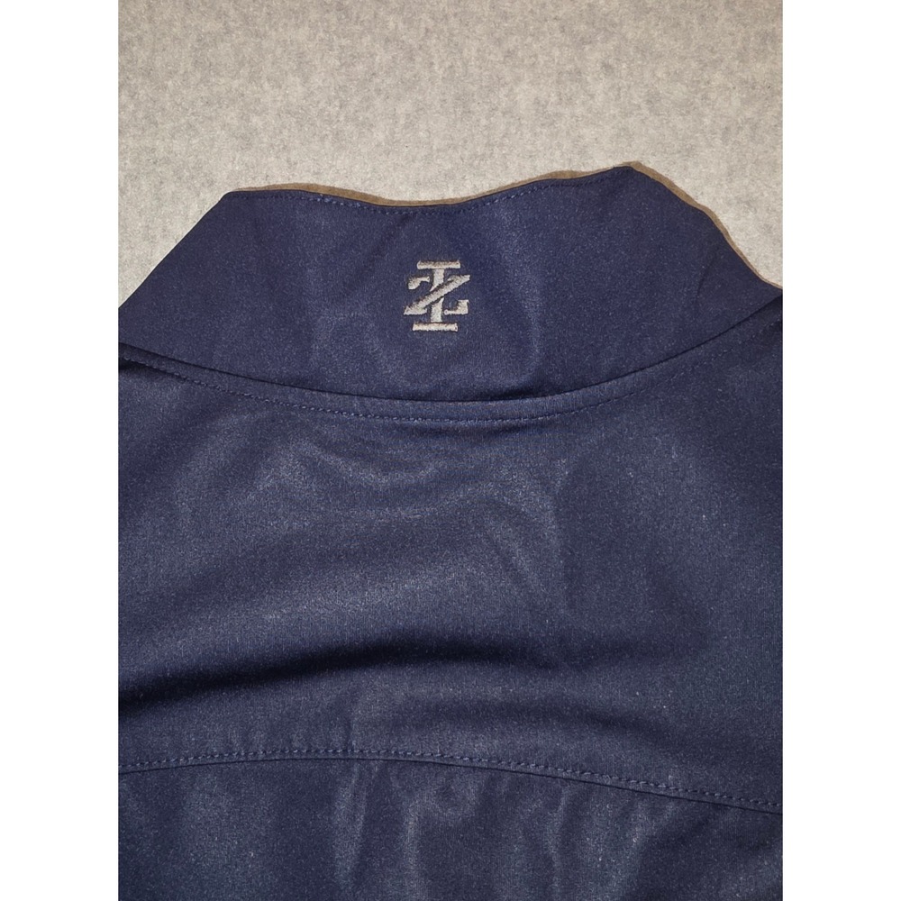 IZOD Golf Vest Mens Large Blue Sleeveless 1/4 Zip Pullover Athletic - Picture 3 of 10